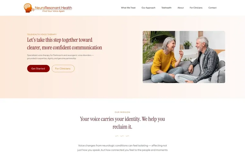 The NeuroResonant Health website