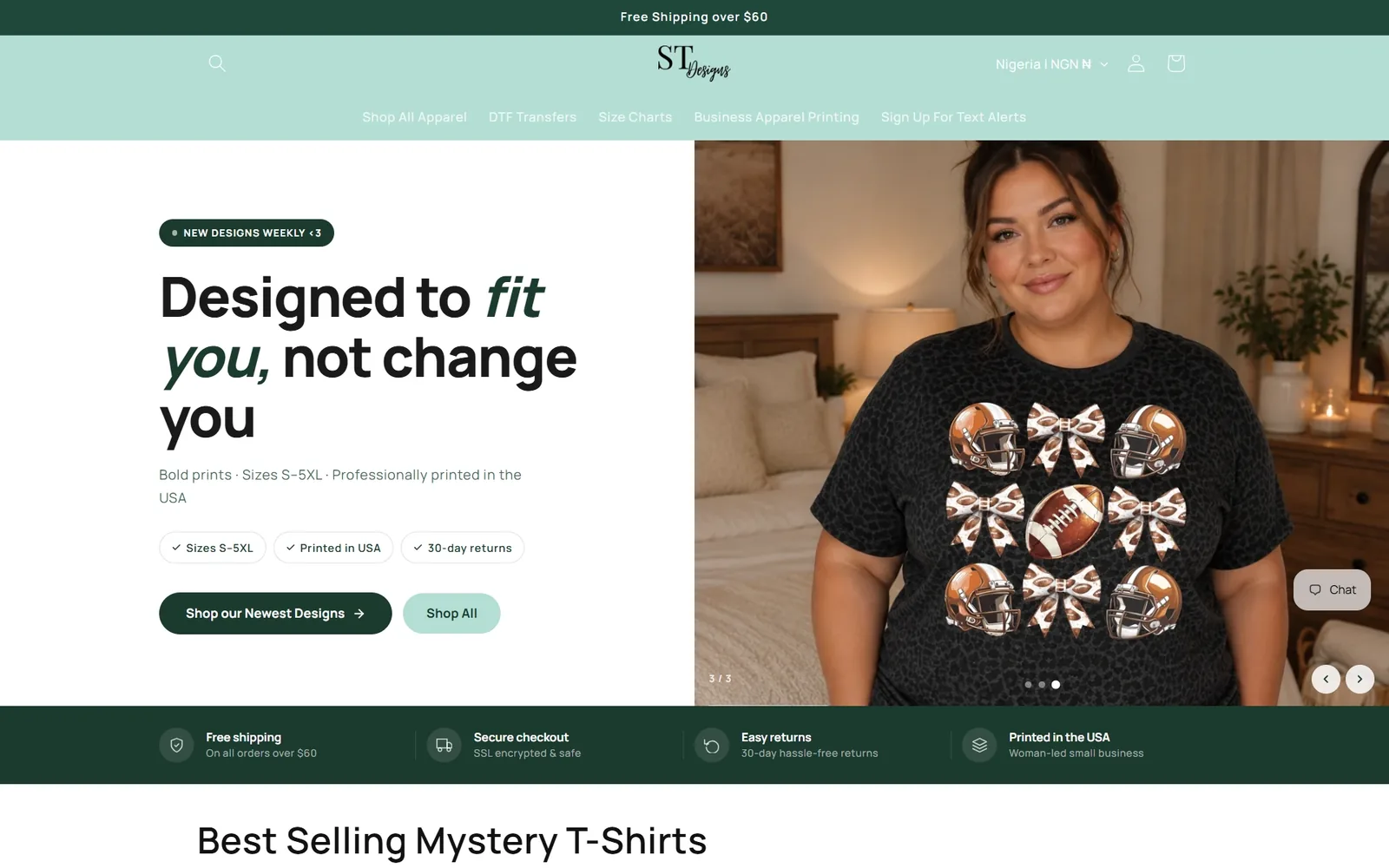 ST Designs website design