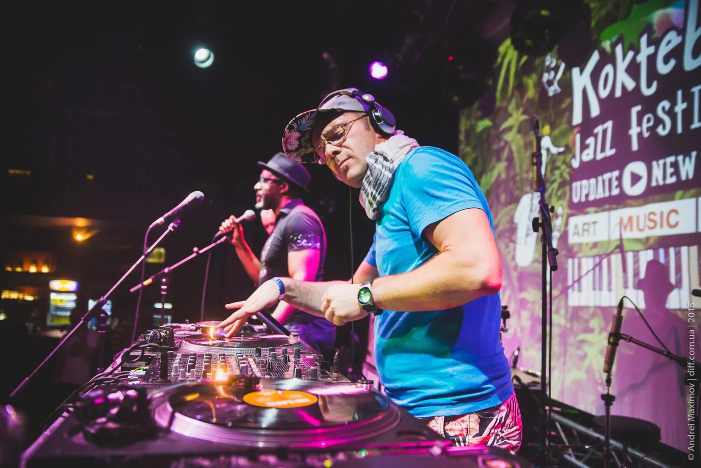 A DJ performing on stage